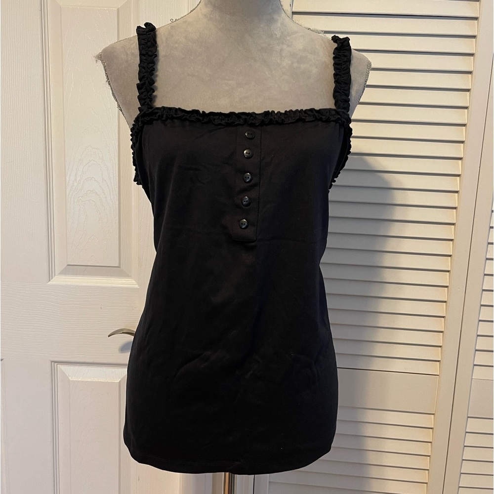 All Worthy Hunter McGrady Knit Ruffle Tank XL